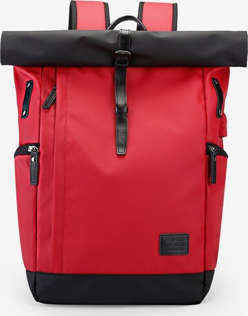 Zaino 'PT-305' di Peak Time in rosso: frontale