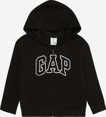 Veste de survêtement GAP en noir : devant