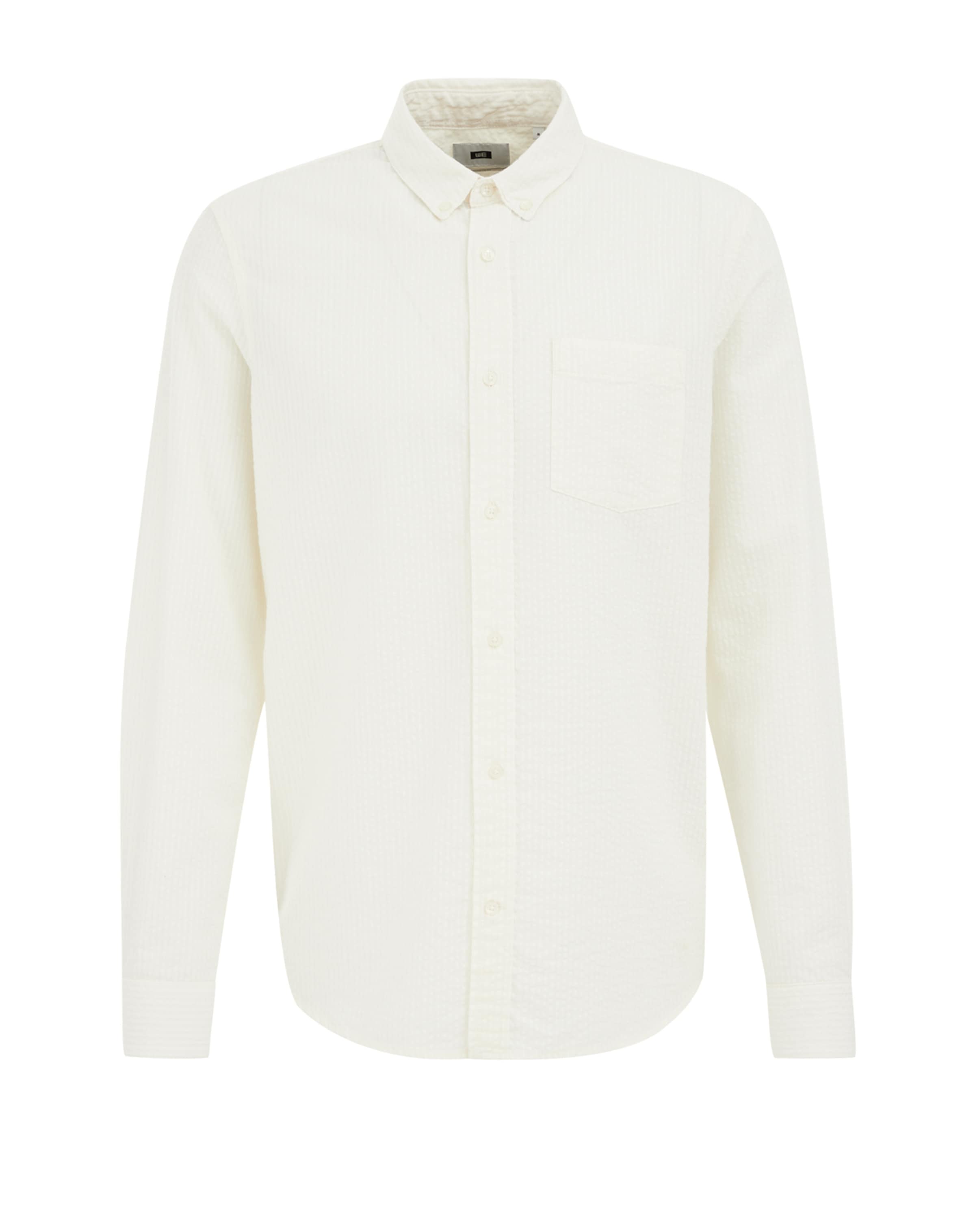 WE Fashion Chemise en blanc cassé, Vue avec produit