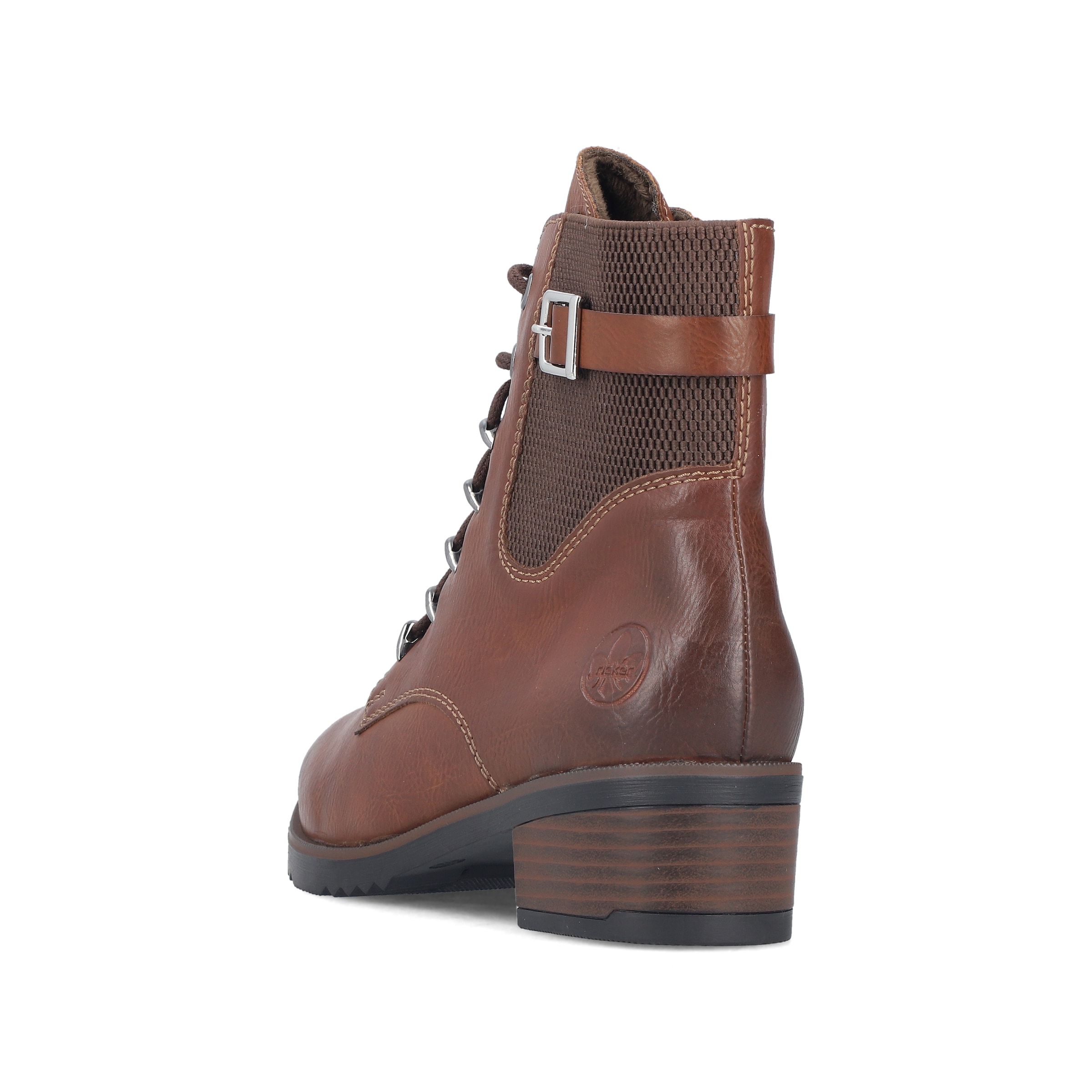 Bottines à lacets Rieker en marron