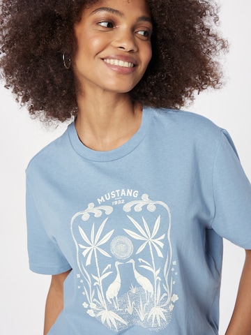 MUSTANG T-Shirt 'Alina' in Blau