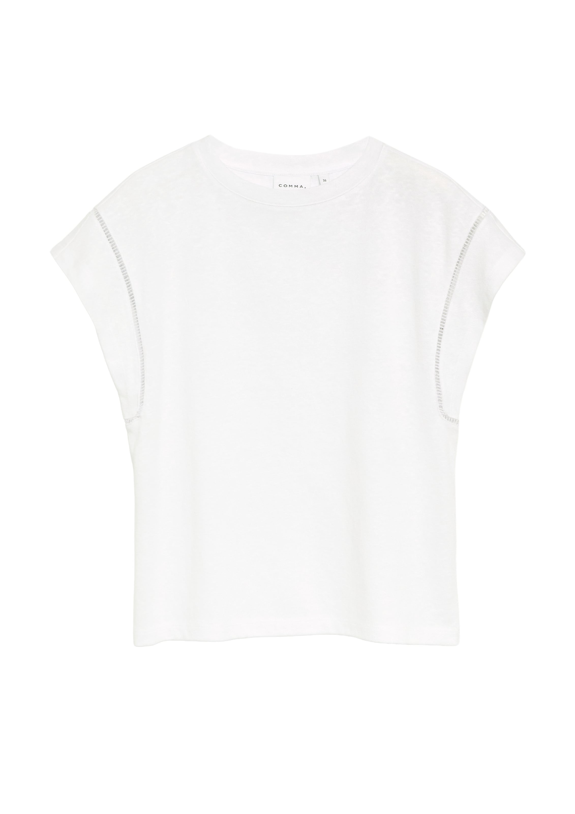 COMMA T-Shirt in Weiß: Vorderseite
