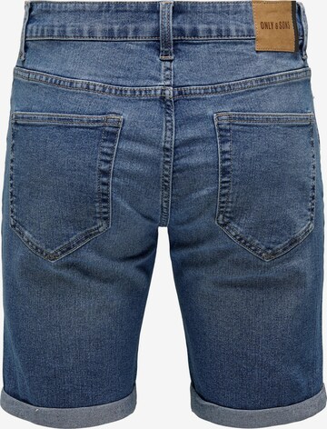 Regular Jean Only & Sons en bleu