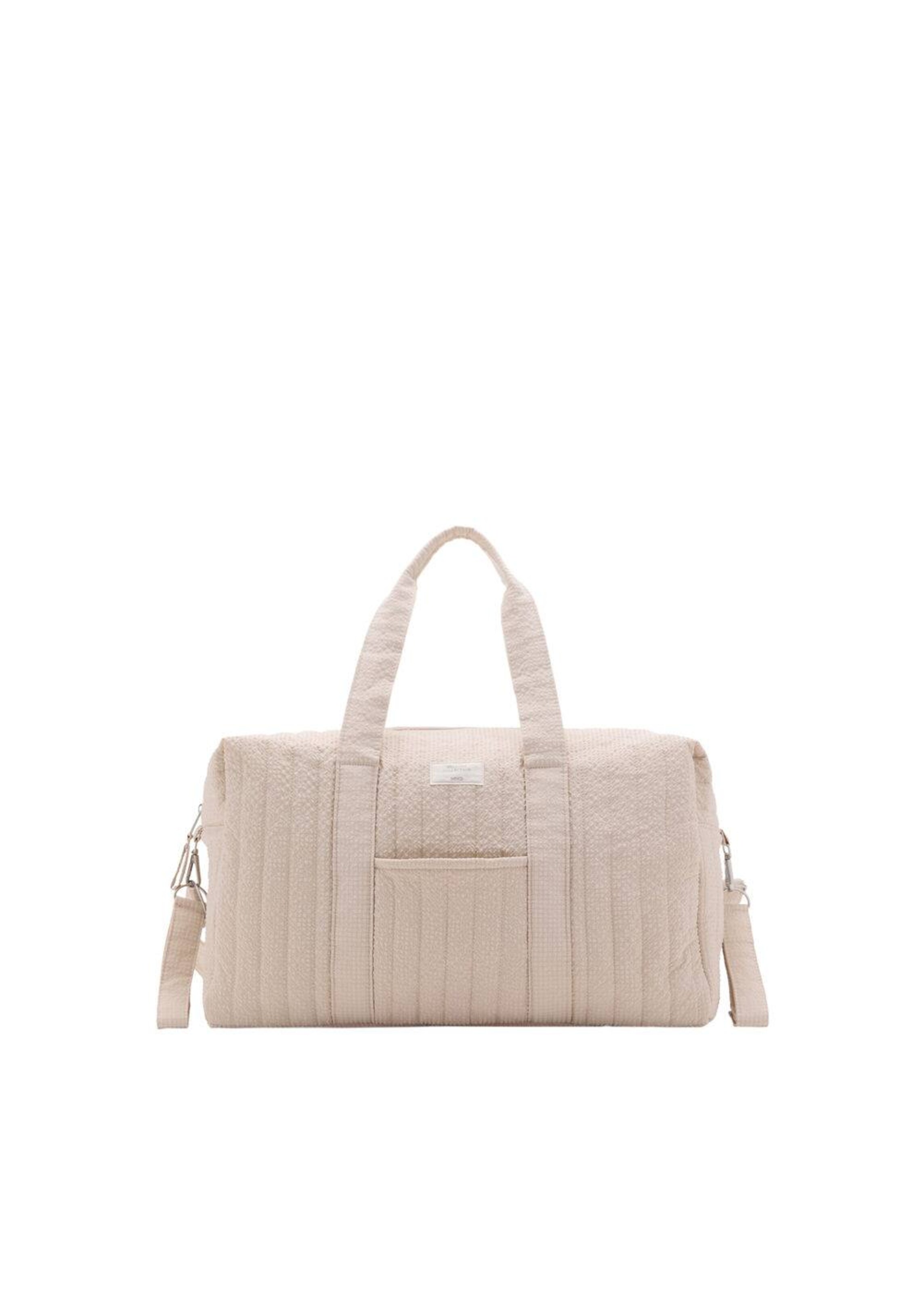 MANGO KIDS Bag 'Cuadrosb' in Beige: front