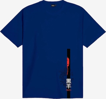 T-Shirt 'Fw25' DOLLY NOIRE en bleu : devant