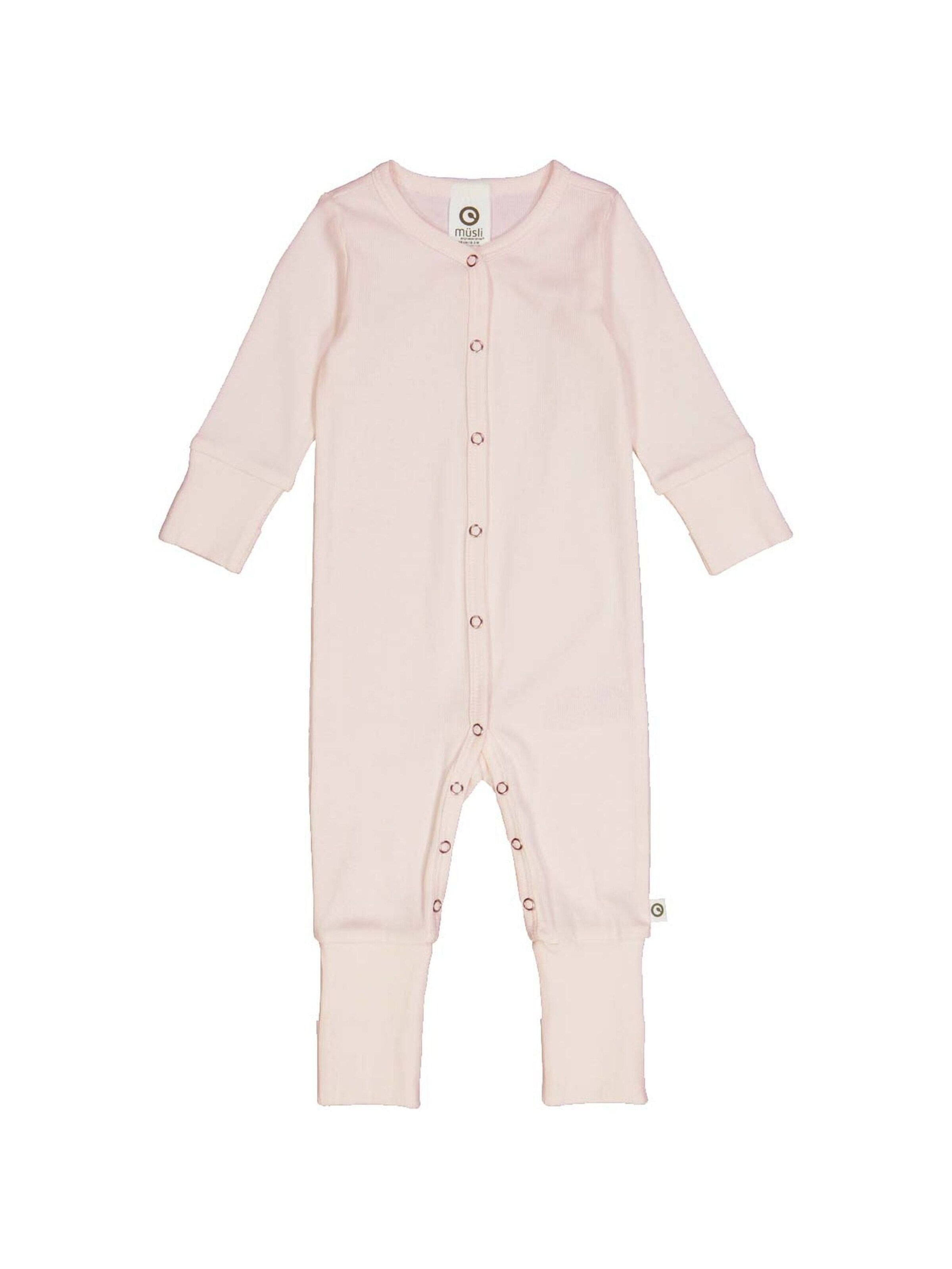 Tutina / body per bambino di Müsli by GREEN COTTON in rosa: frontale