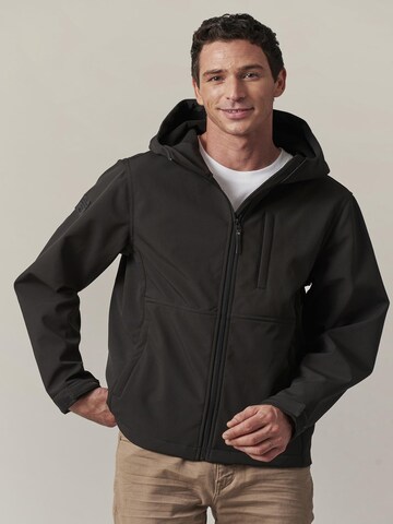 Veste mi-saison 'Baryo' Deeluxe en noir : devant