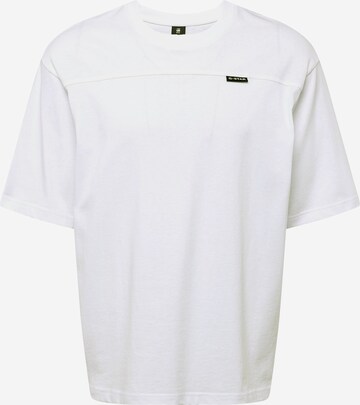 T-Shirt G-Star RAW en blanc : devant