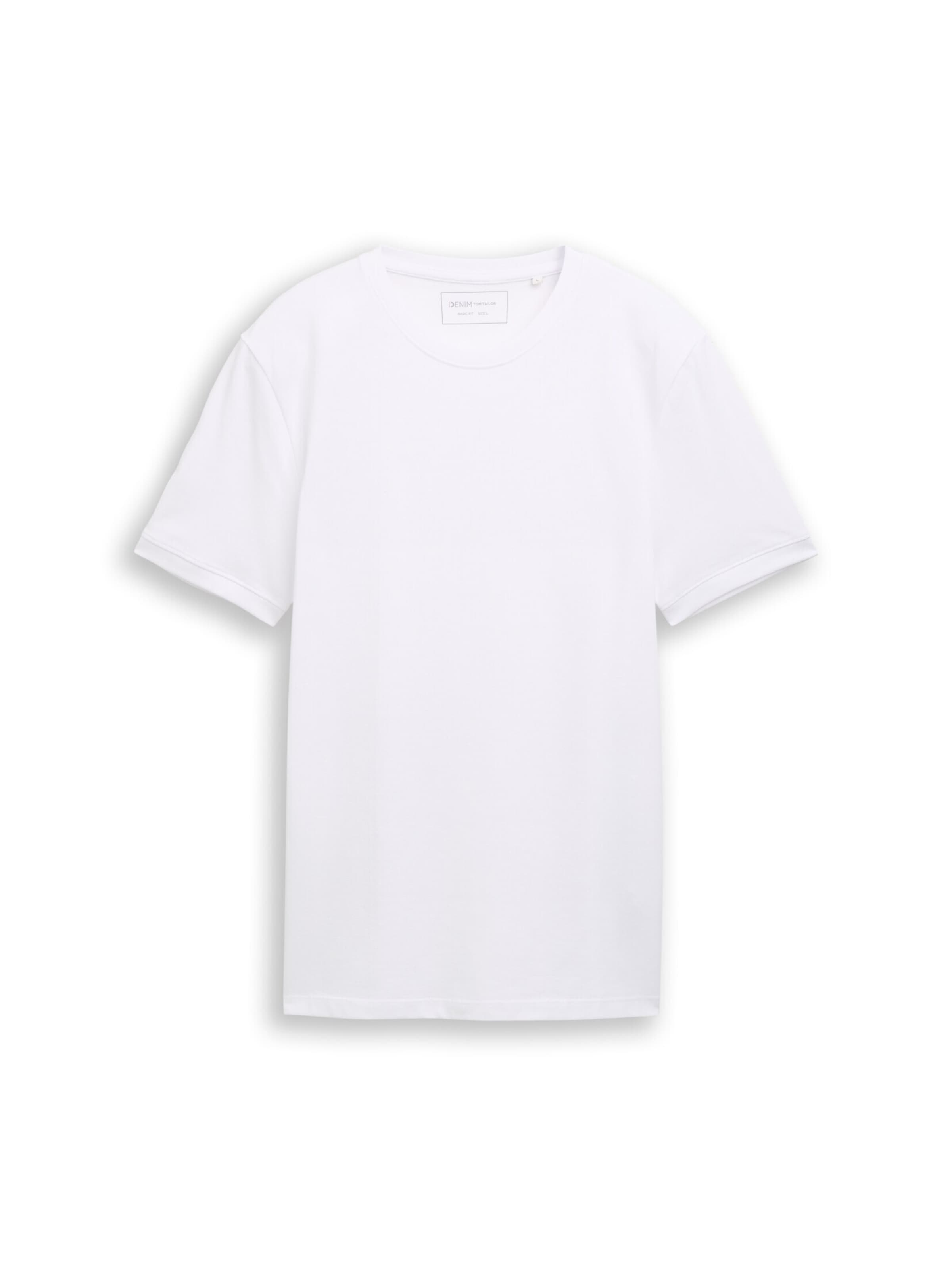 TOM TAILOR DENIM Shirt in White: front