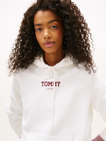 Tommy Jeans Sweatshirt 'ESS' in Weiß
