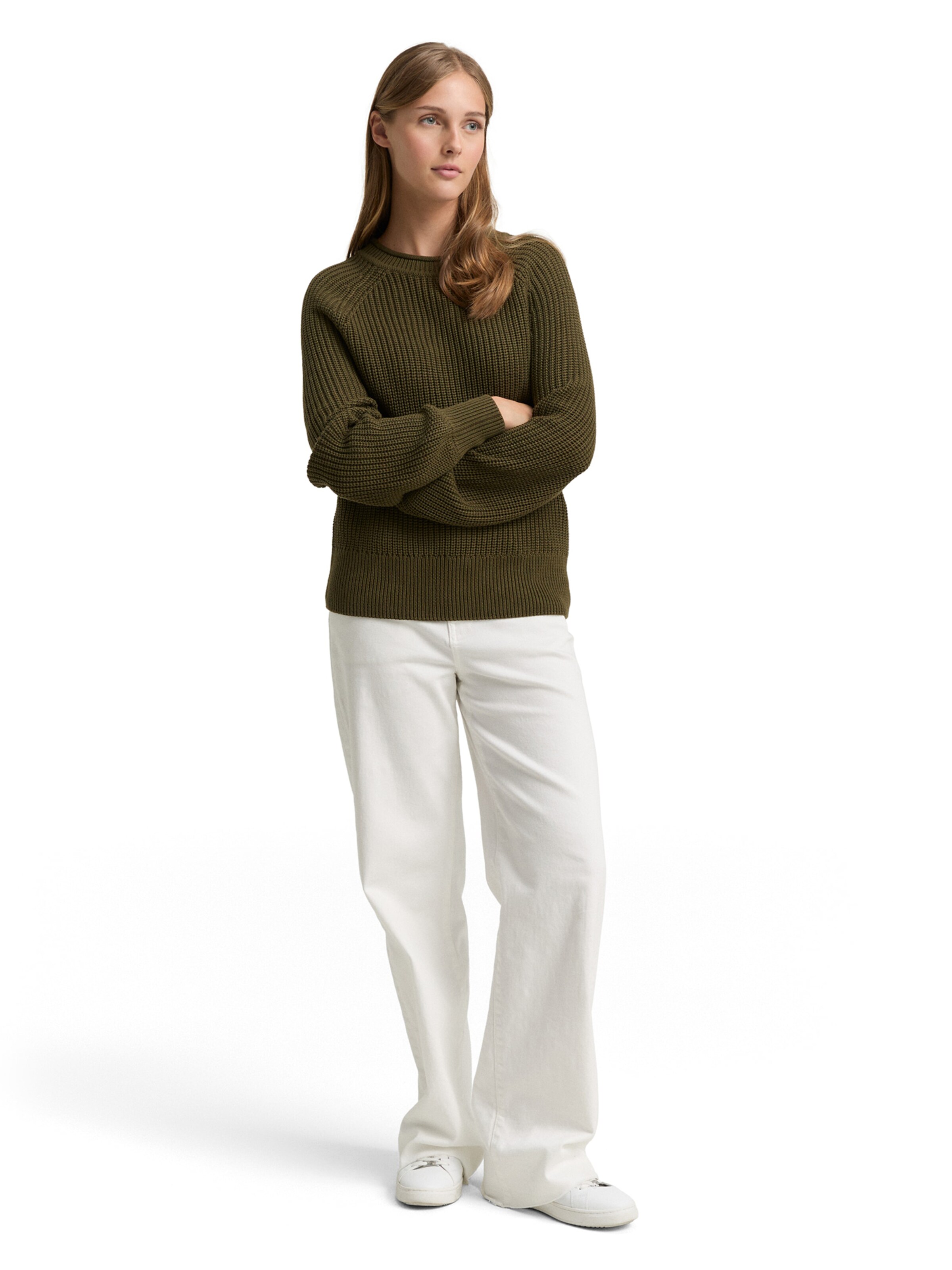 TOM TAILOR DENIM Kampsun, värv roheline