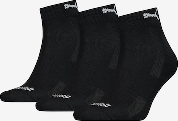 PUMA Athletic Socks in Black: front