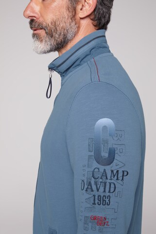 CAMP DAVID Zip-Up Hoodie in Blue