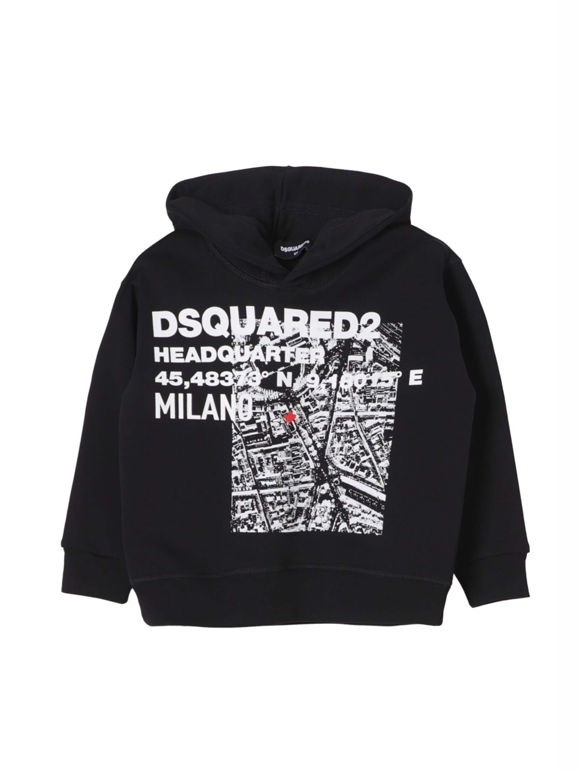 DSQUARED2 Sweatshirt in Black: front