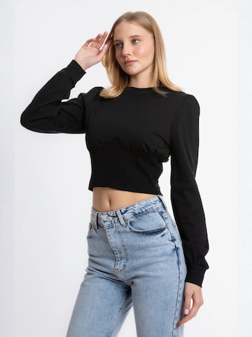 Camicia da donna di Hiccup in nero: frontale