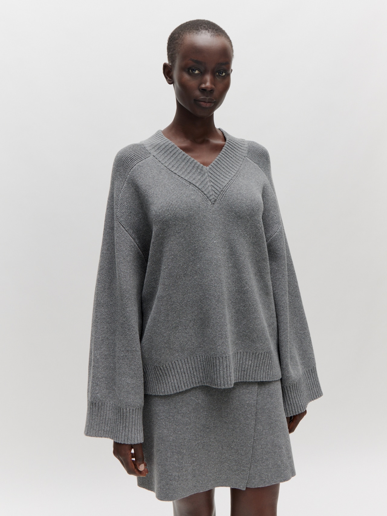 EDITED Produits Pull-over 'Solveig' gris chiné