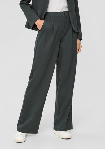 s.Oliver Wide Leg Hose in Grau: Vorderseite