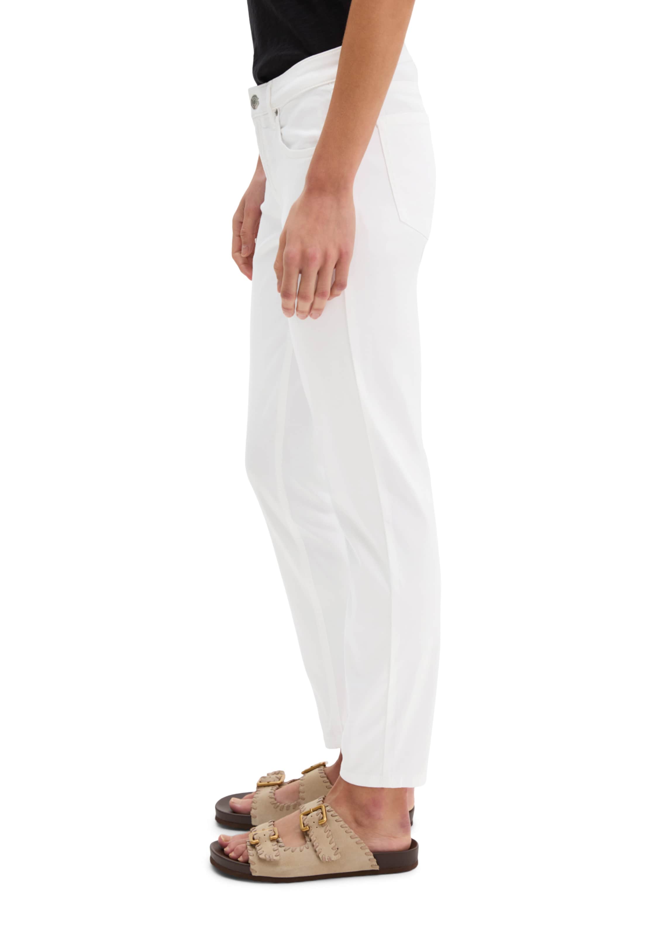 Marc O'Polo Slimfit Hose 'Luela' in Weiß