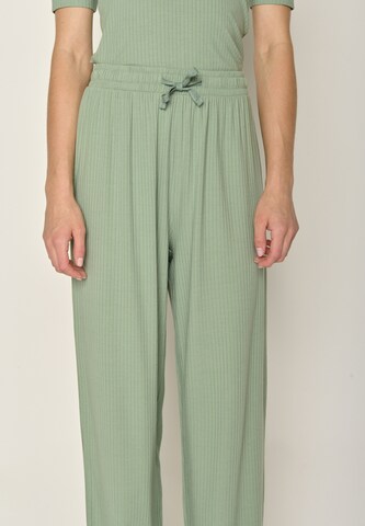 GREENBOMB Wide leg Trousers in Green