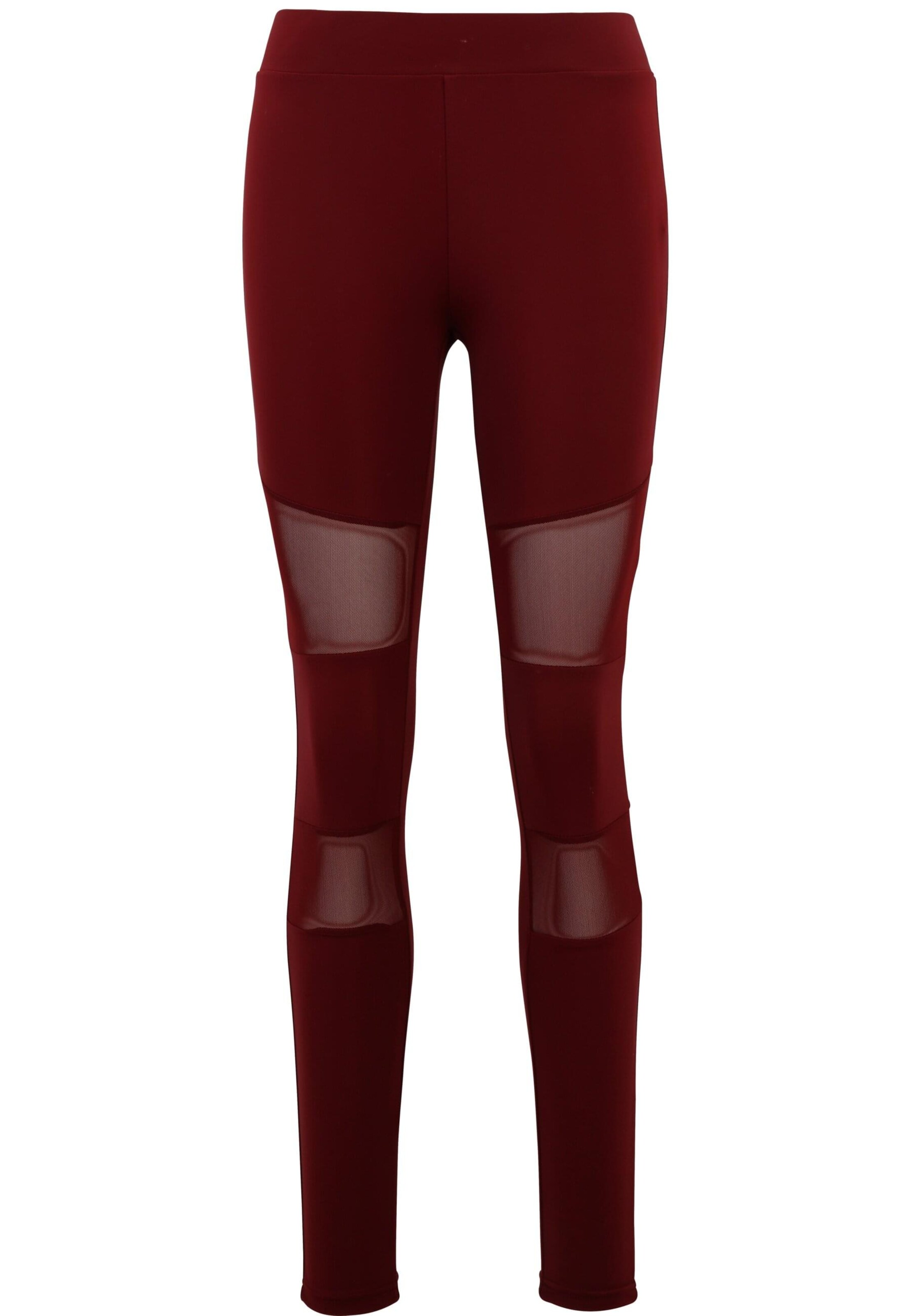 Urban Classics Skinny Leggings i röd