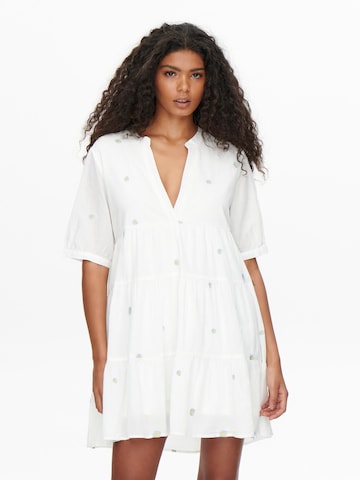 ONLY Košeľové šaty - biela: predná strana