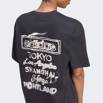 T-Shirt 'Powder Tongue' ADIDAS ORIGINALS en noir