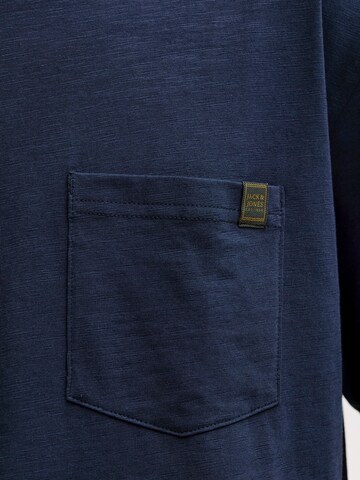 JACK & JONES T-Shirt 'JJEDover' in Blau