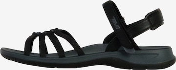 Sandales TEVA en noir : devant