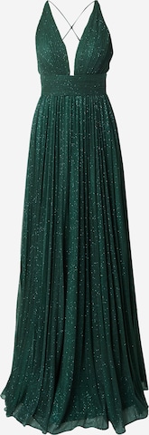 LUXUAR - Vestido de noche en verde: frente