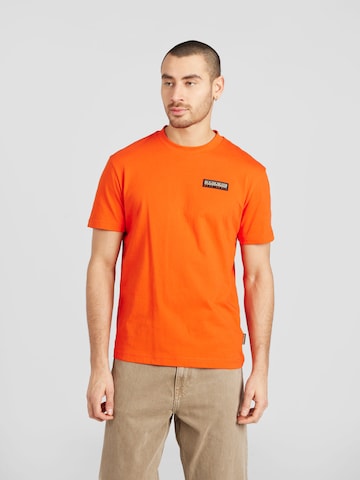 NAPAPIJRI Shirt 'S-IAATO' in Orange: front