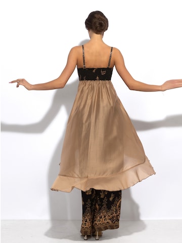 JIORO Tunic 'GOLDEN STRIPES' in Brown