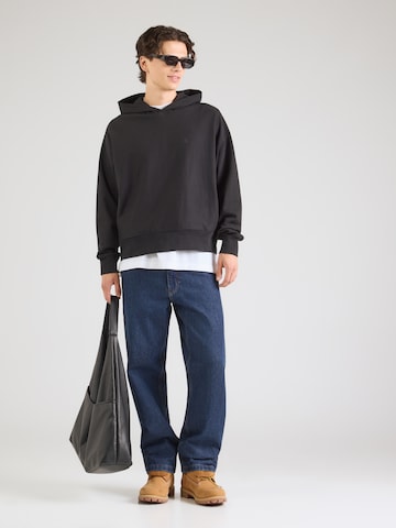Bluză de molton de la Calvin Klein Jeans pe negru