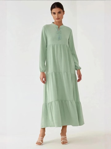 Hiccup - Vestido em verde: frente