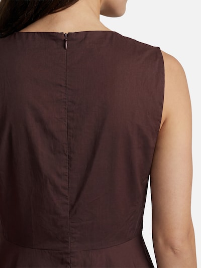 Marie Lund Robe en 34 en chocolat, Vue avec produit