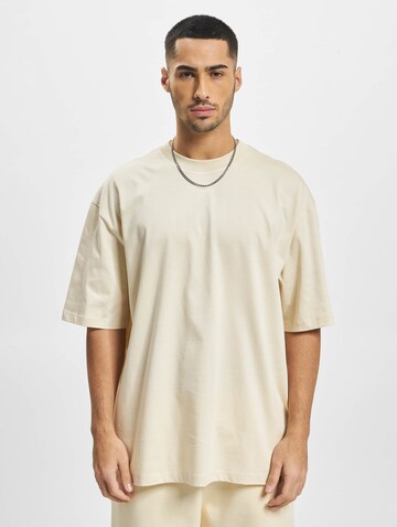 T-Shirt DEF en beige : devant