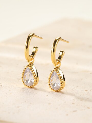 Hey Happiness Ohrringe 'April Birthstone' in Gold