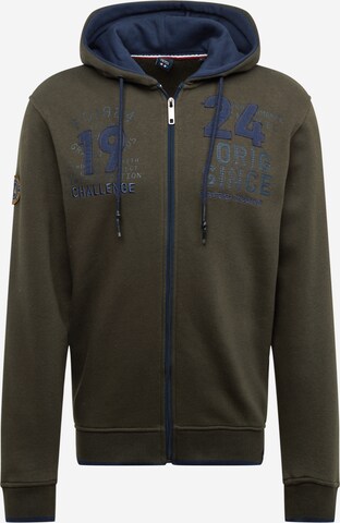 FQ1924 Zip-Up Hoodie 'William' in Brown: front