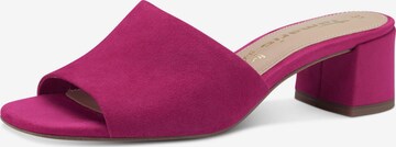 TAMARIS Mules in Pink: front