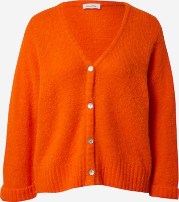 AMERICAN VINTAGE Knit Cardigan 'EAST' in Orange: front