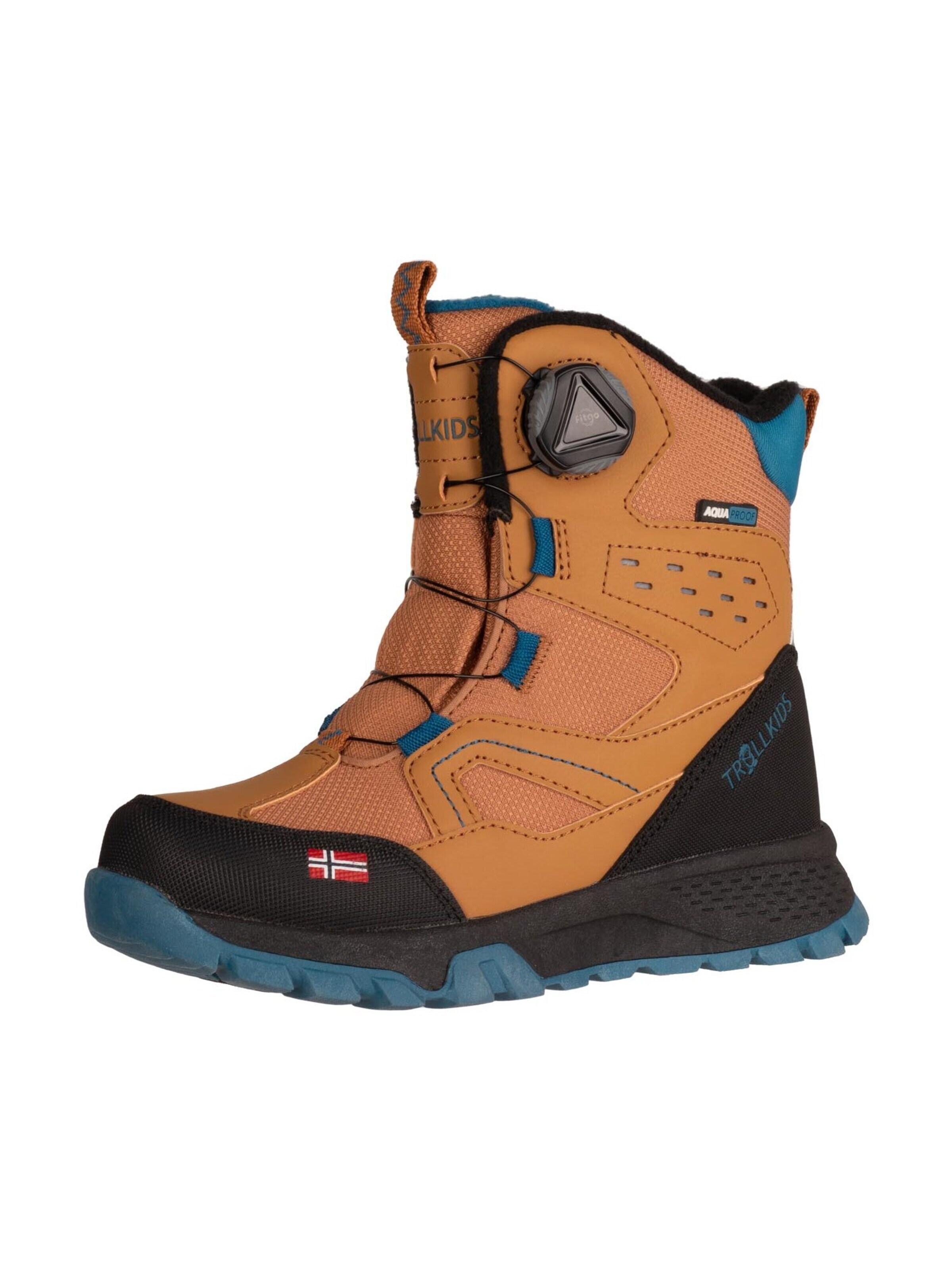 TROLLKIDS Snow Boots in Brown: front