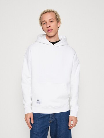 ALPHA INDUSTRIES Μπλούζα φούτερ σε λευκό
