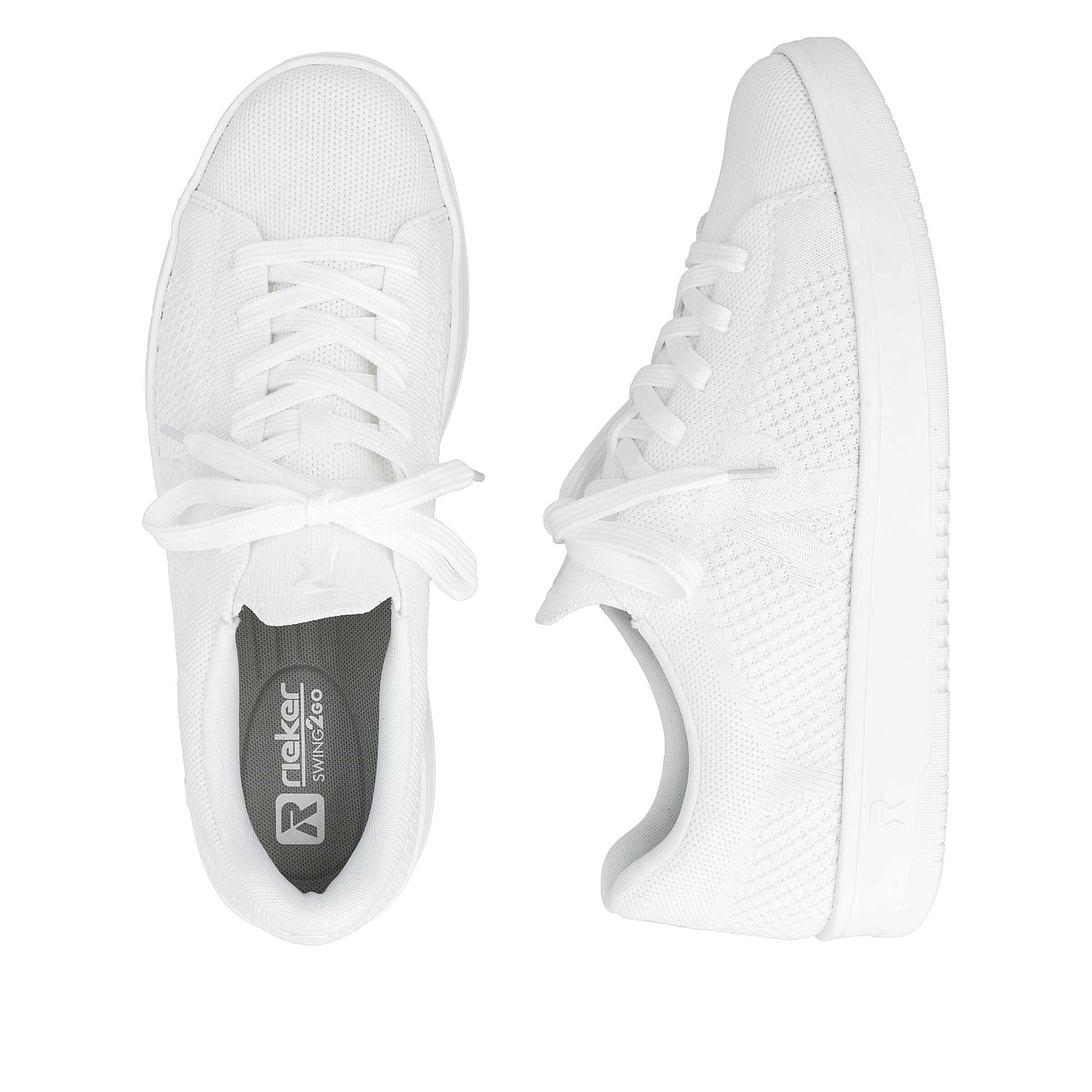 Baskets basses 'U1904' Rieker Sport en blanc