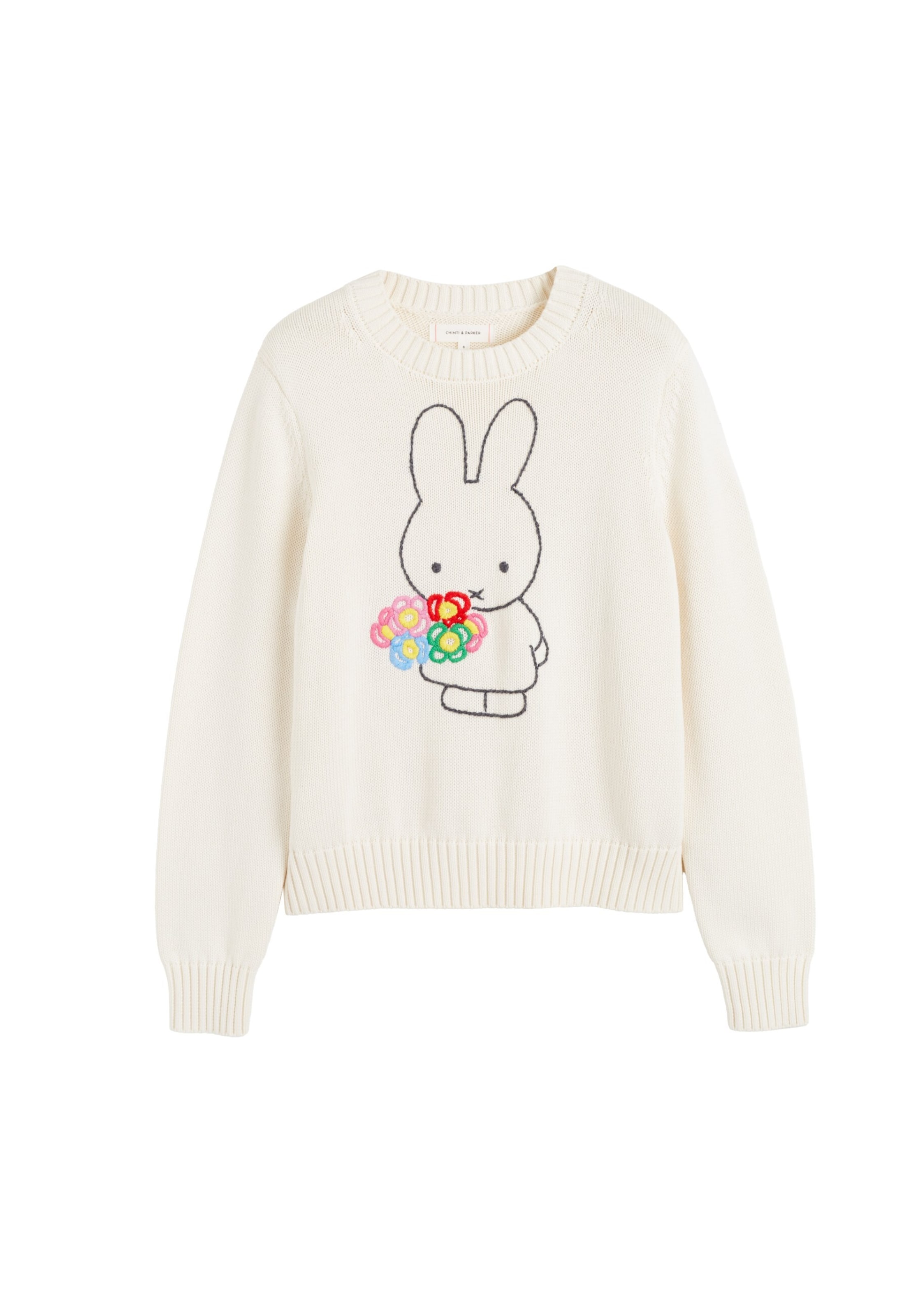 Pullover 'Miffy Hand' di Chinti & Parker in beige: frontale