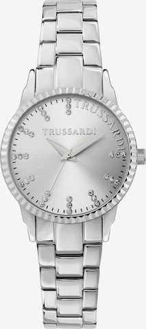 Trussardi Analoguhr in Silber: Vorderseite