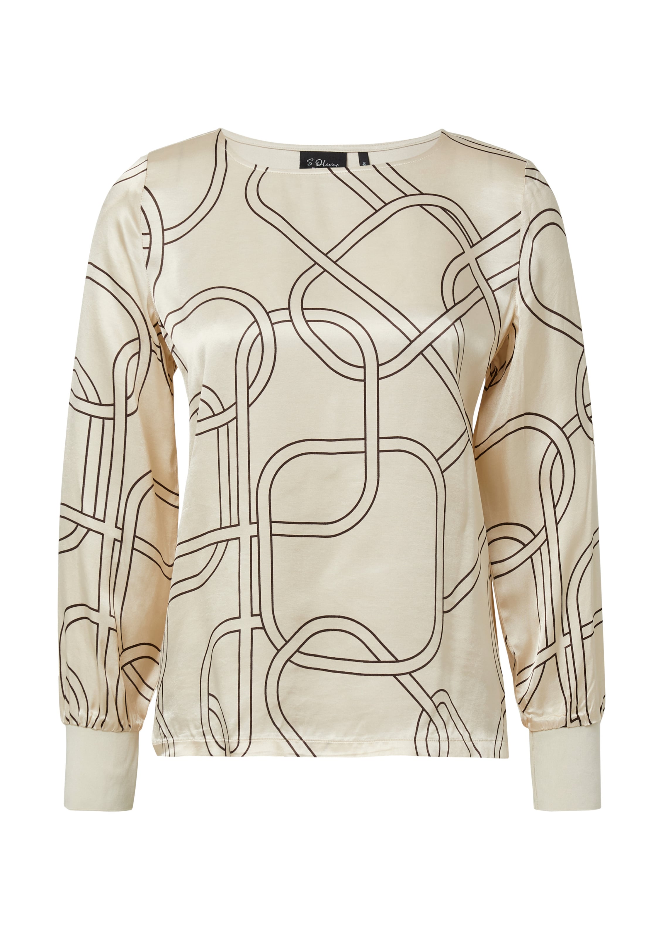 T-shirt s.Oliver en beige : devant