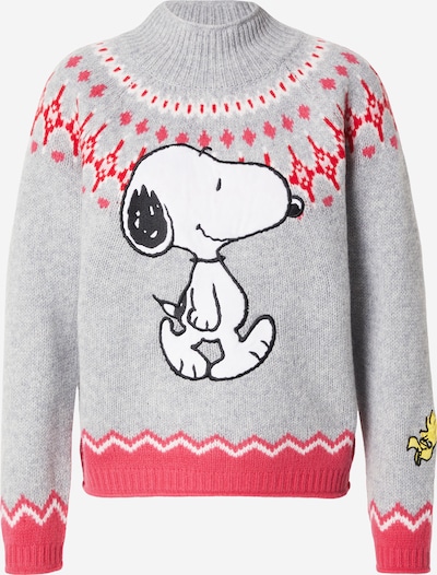 PRINCESS GOES HOLLYWOOD Pullover 'Snoopy' in XS in grau / orange / pink / weiß, Produktansicht