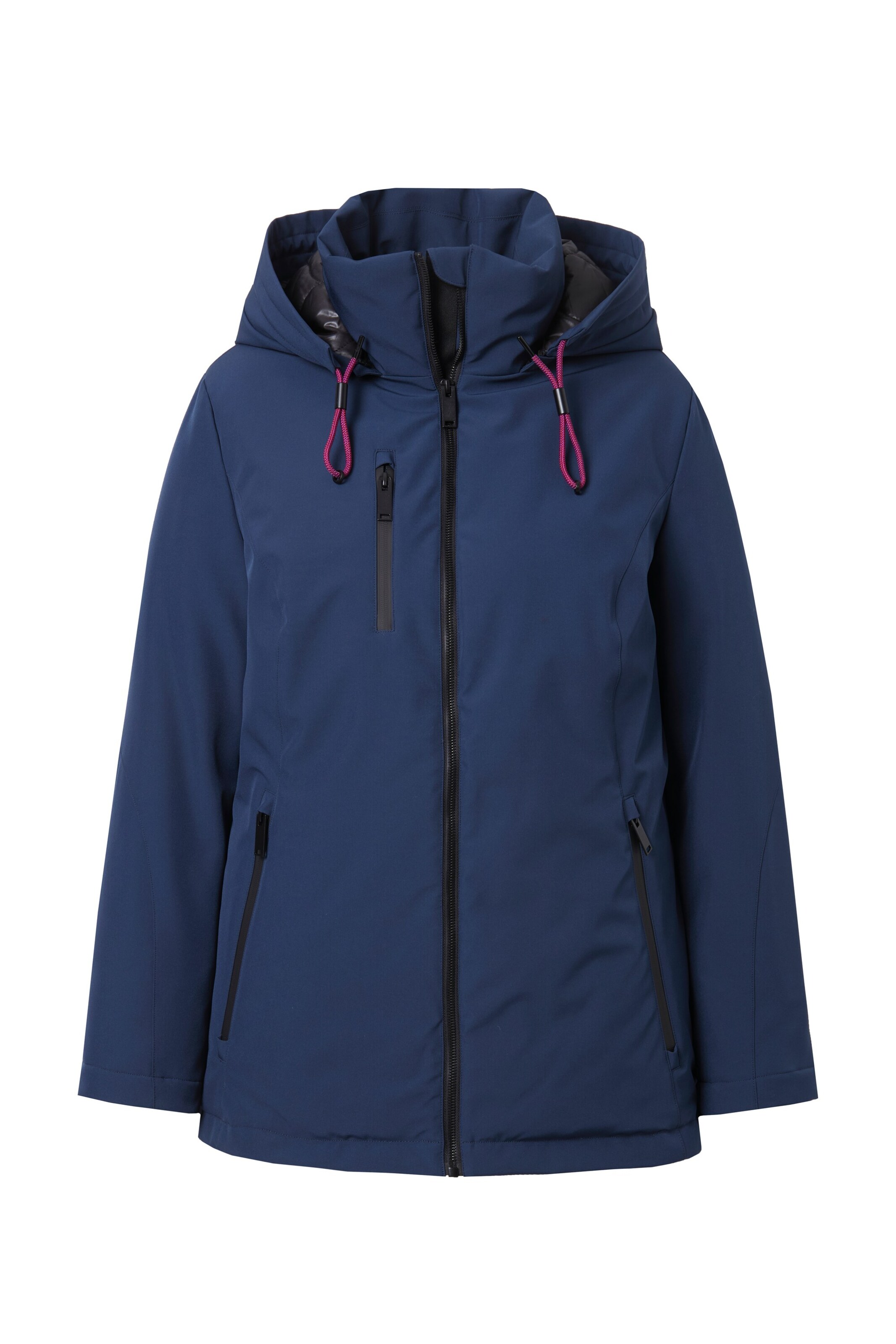 Ulla Popken Functionele jas in Blauw: voorkant