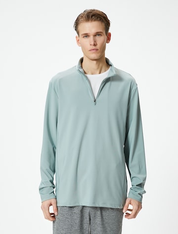 Koton Sweatshirt in Groen: voorkant