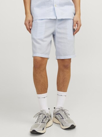 JACK & JONES Loosefit Broek 'AIDEN PALMA' in Blauw: voorkant