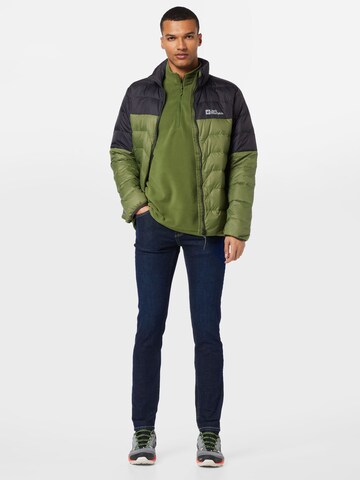 JACK WOLFSKIN Sporttrui 'Taunus' in Groen